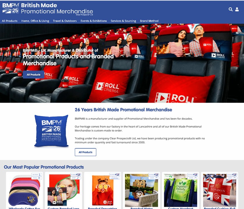 BMPM Trade ecommerce website screenshot